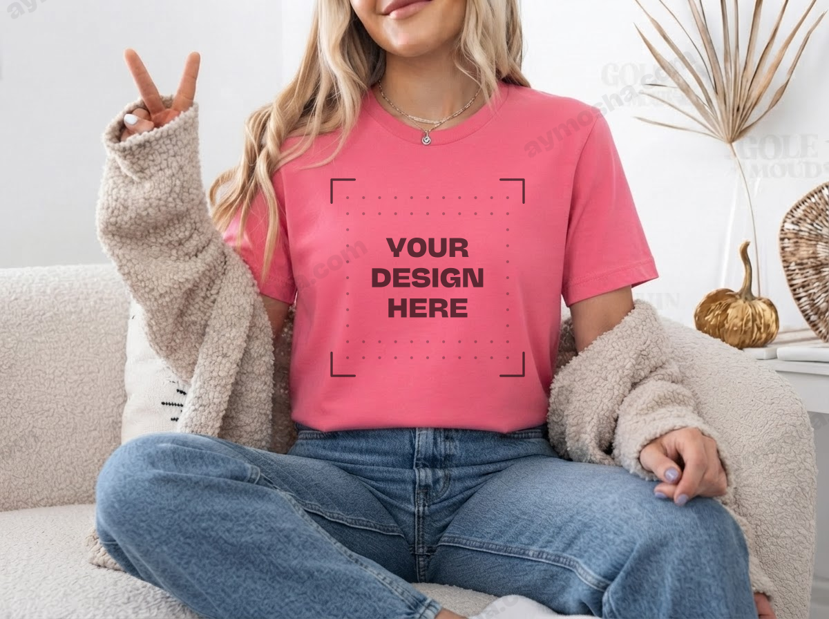 Bella + Canvas 3001 — Charity Pink
