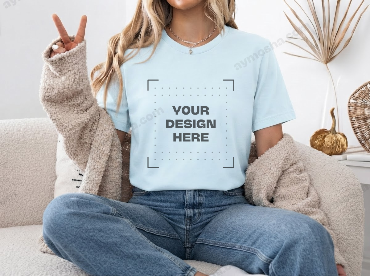 Bella + Canvas 3001 — Heather Ice Blue