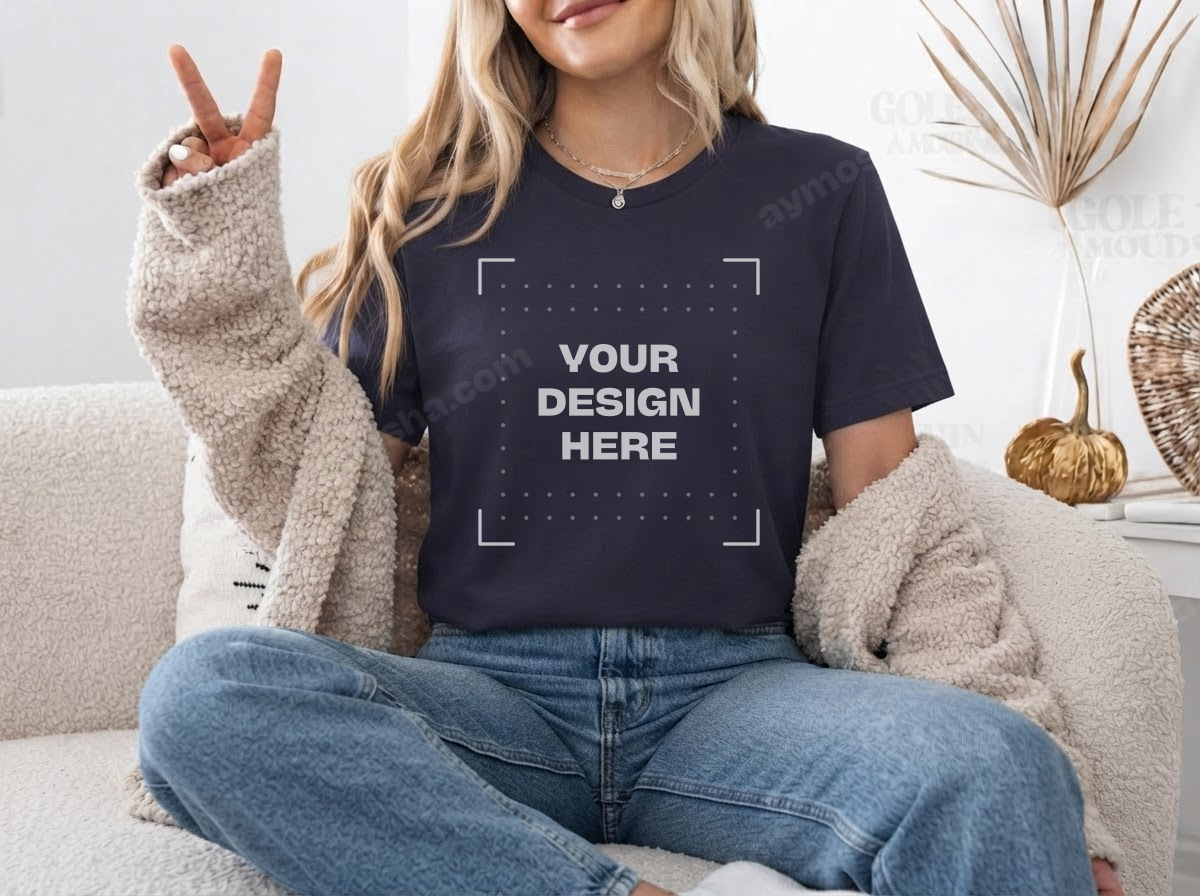 Bella + Canvas 3001 — Heather Midnight Navy