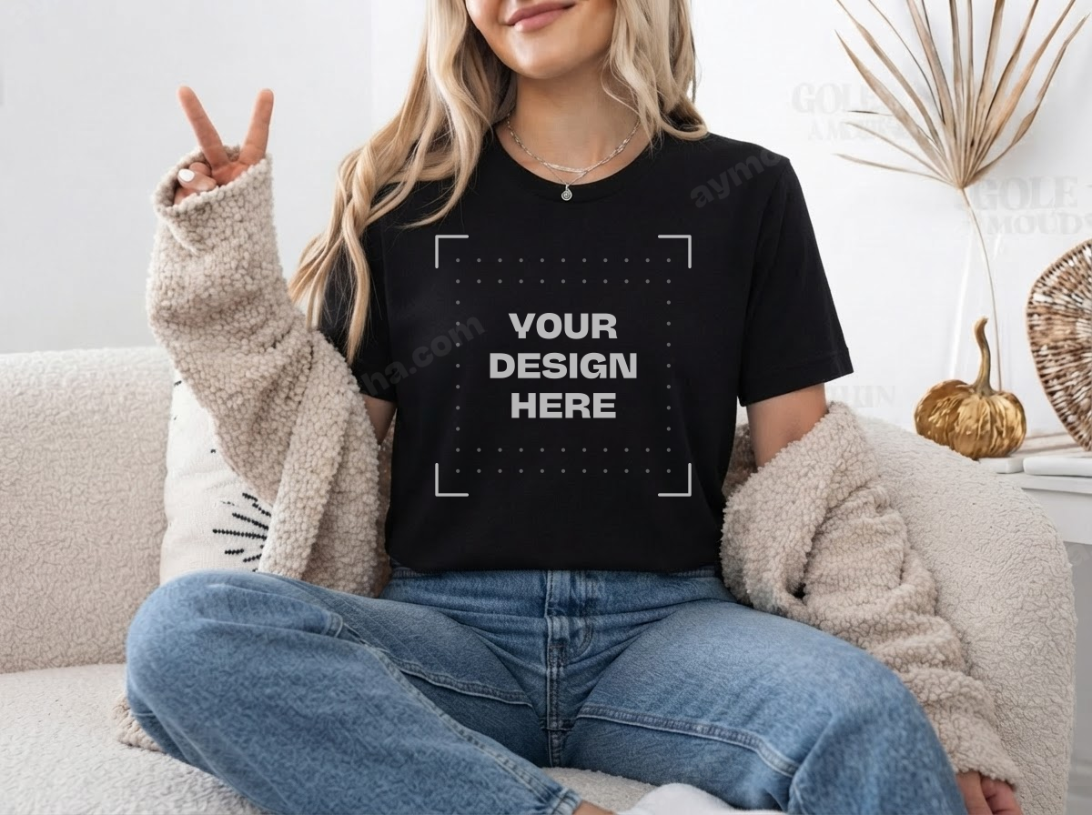 Bella + Canvas 3001 — Black Heather