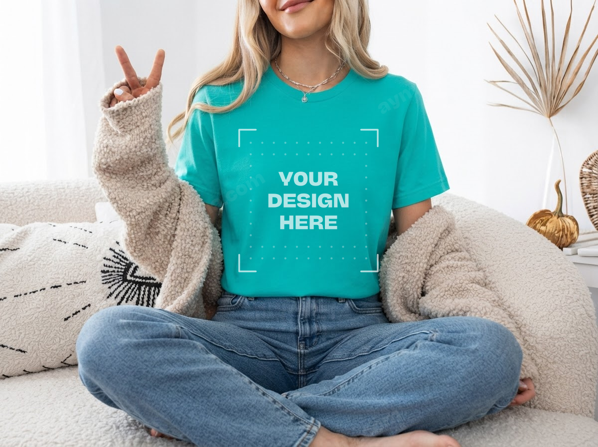 Bella + Canvas 3001 — Teal