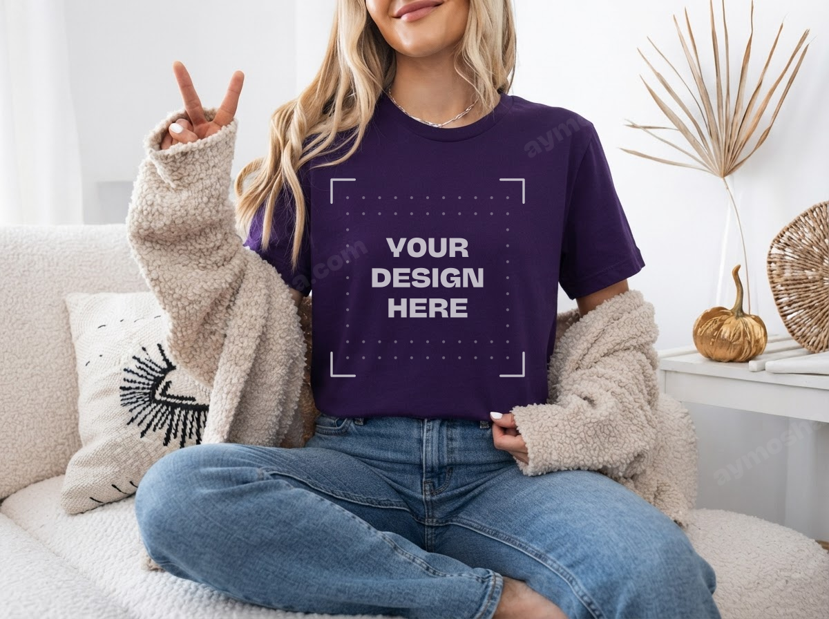 Bella + Canvas 3001 — Team Purple