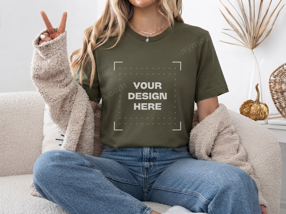 Bella + Canvas 3001 — Military Green