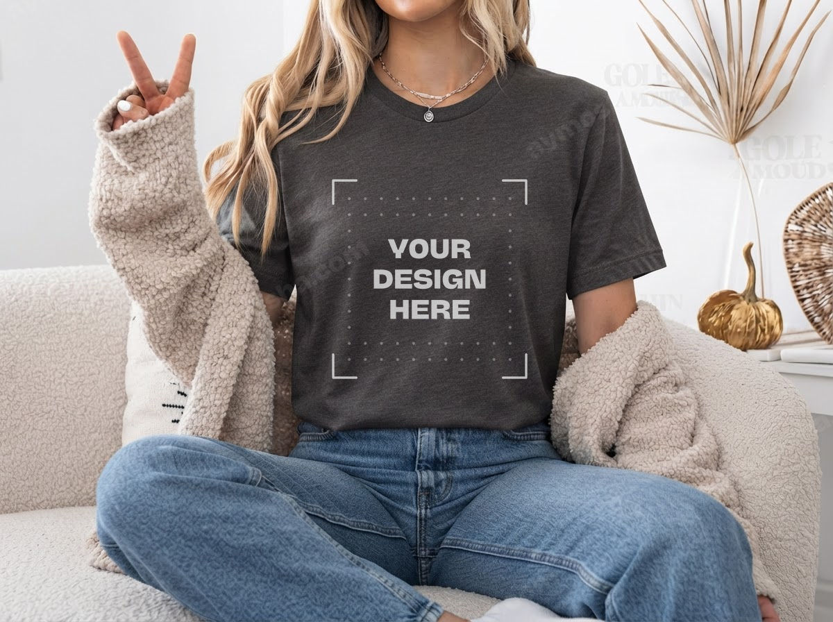 Bella + Canvas 3001 — Dark Grey Heather
