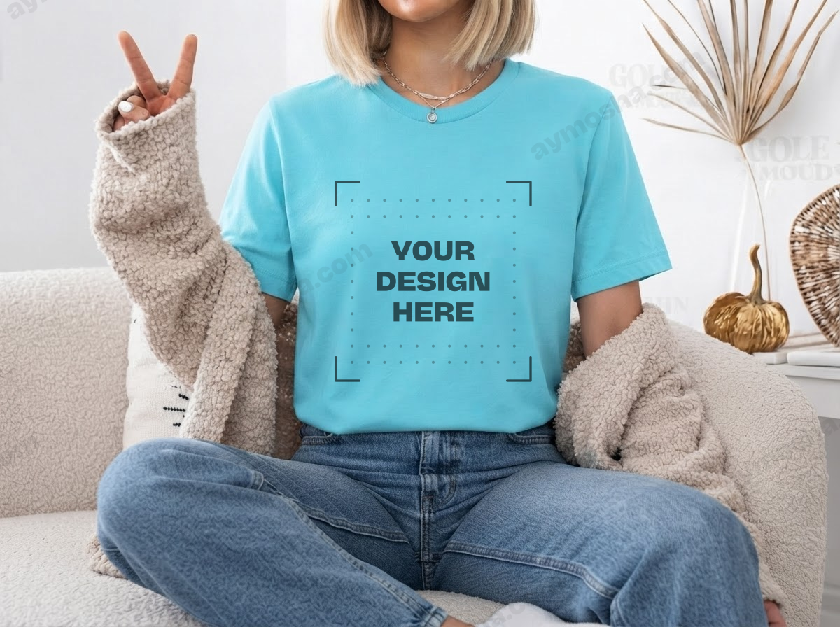 Bella + Canvas 3001 — Turquoise