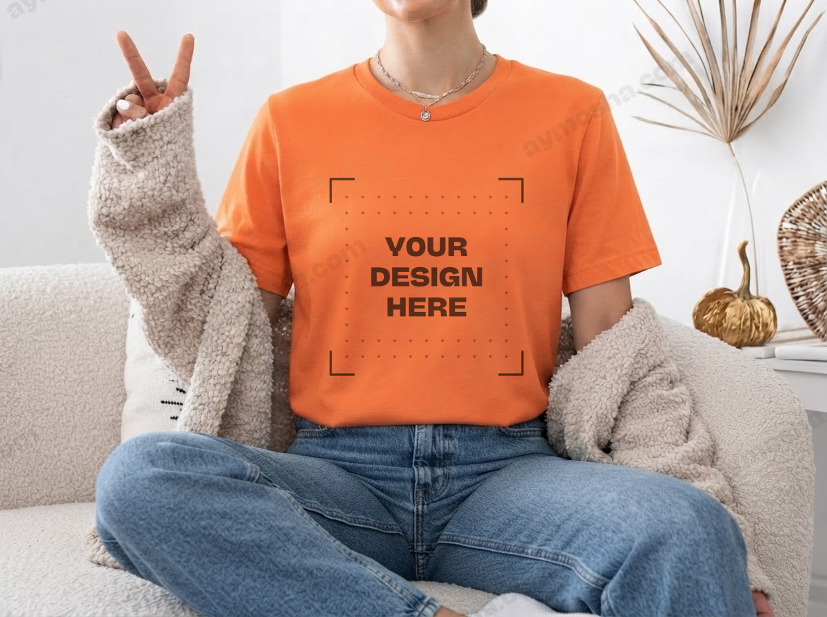 Bella + Canvas 3001 — Orange