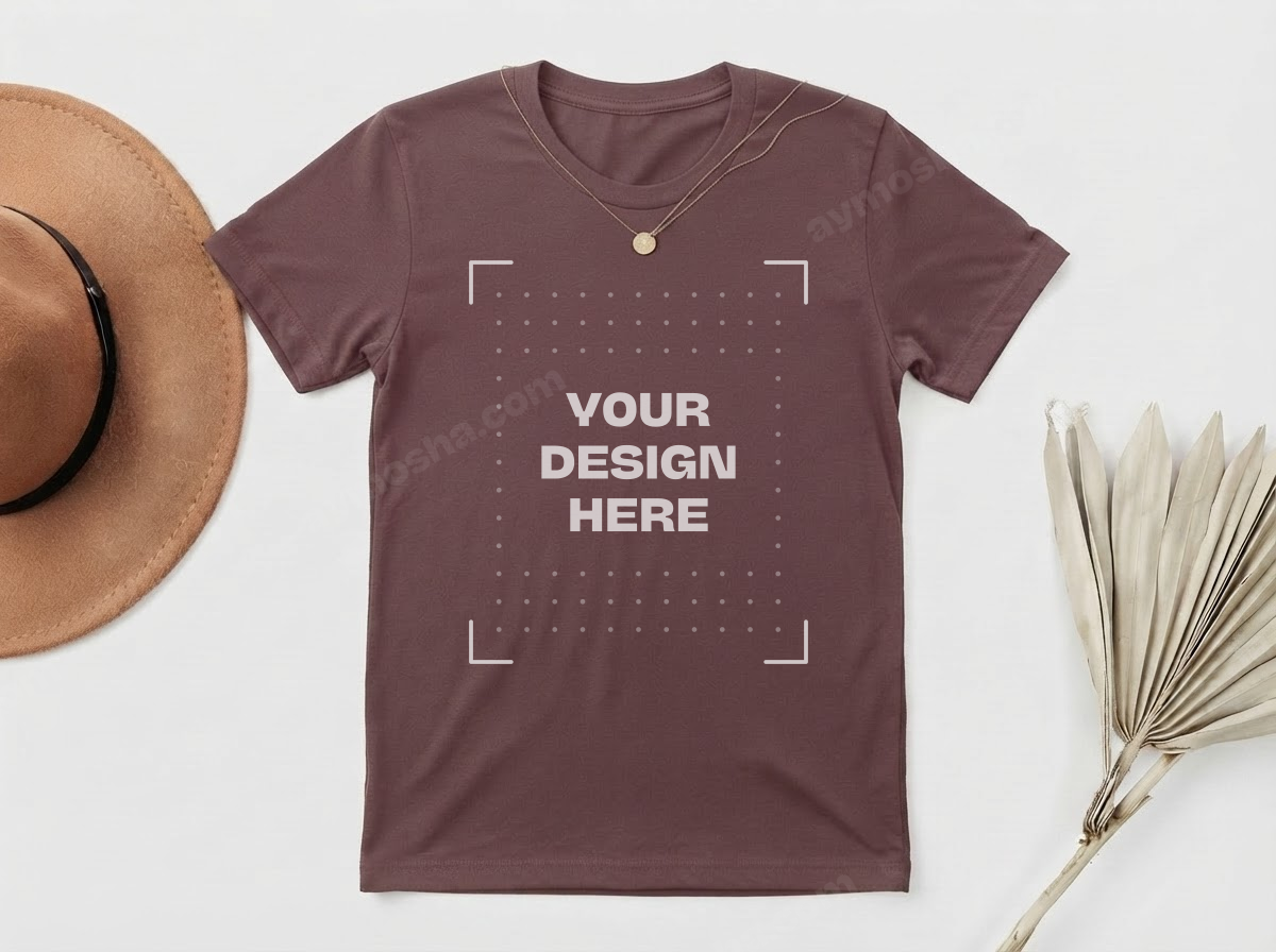 Bella + Canvas 3413 — Maroon Triblend