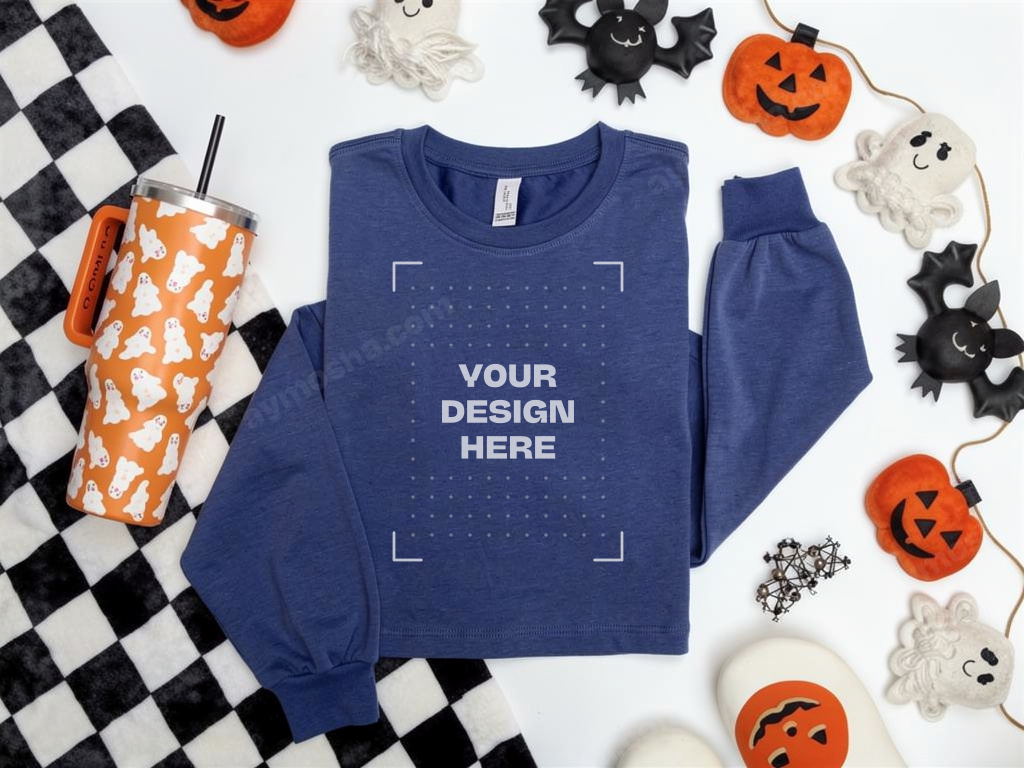 Gildan 18000 — Heather Deep Royal