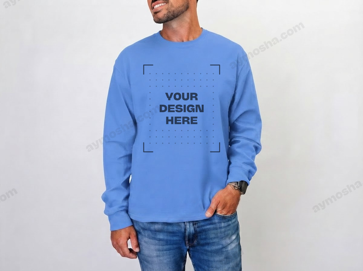Gildan 18000 — Heather Deep Royal
