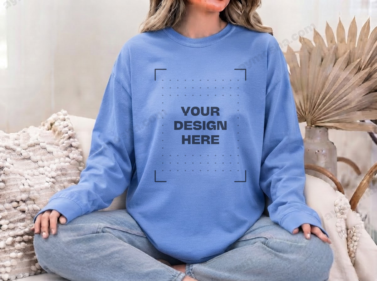 Gildan 18000 — Heather Deep Royal
